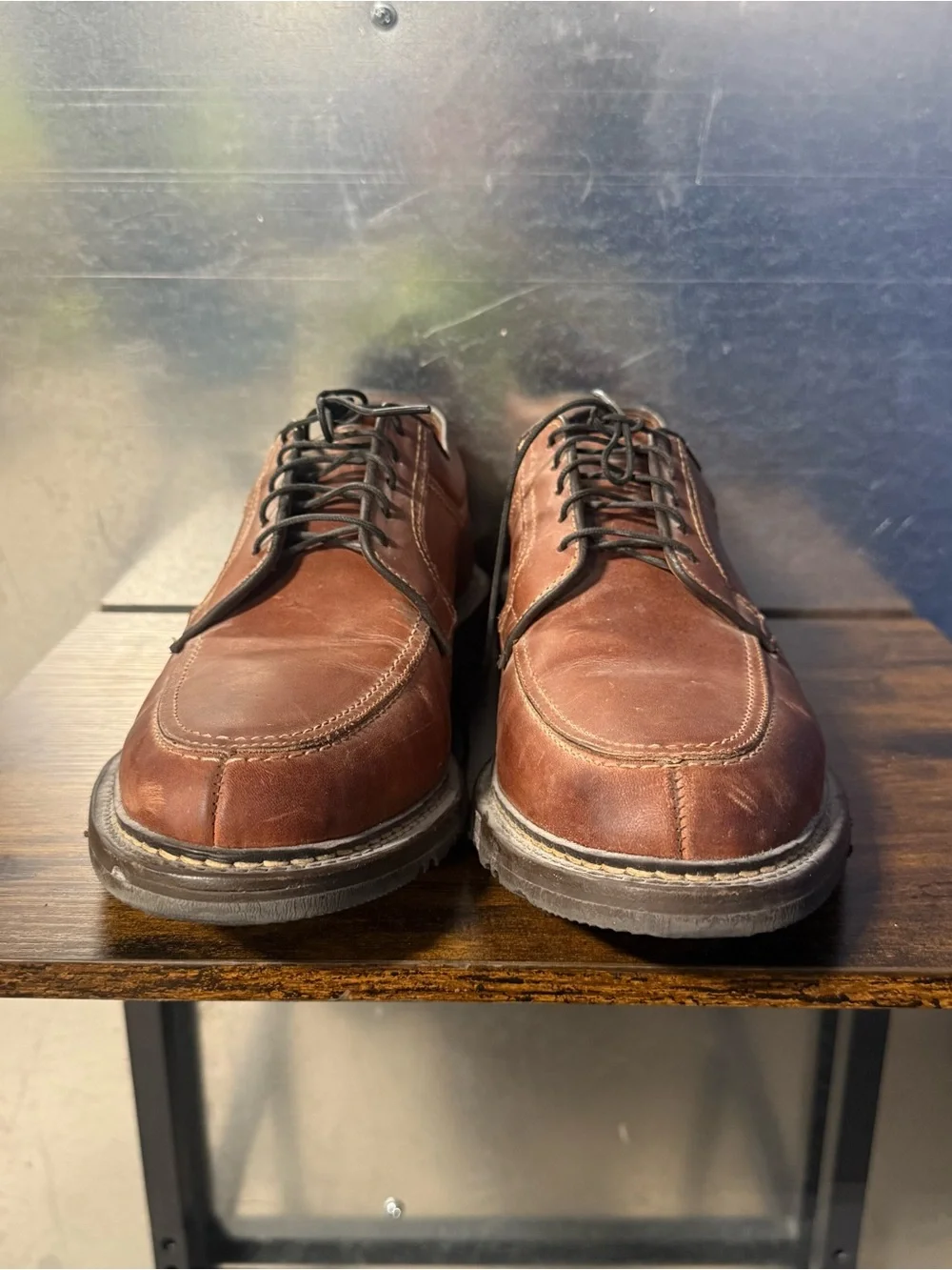 Allen Edmonds Wilbert Men's Dress Shoes Size 11.5B Brown Leather Oxford Lace USA